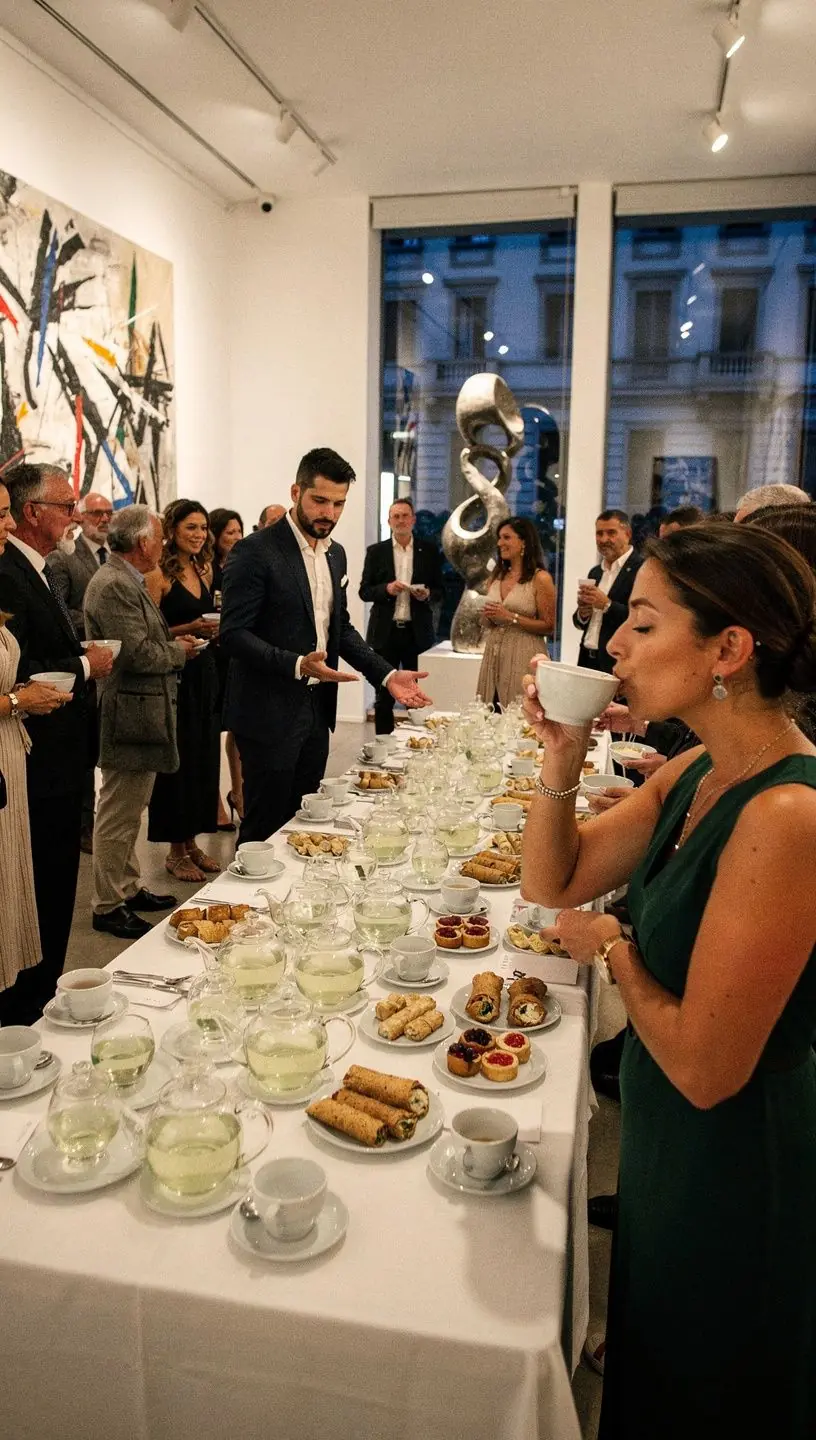 Un termometro da cucina accanto a una teiera con tè verde in infusione.